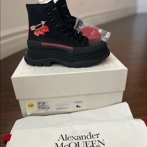 Brand new Alexander McQueen tread slide boot. 100% authentic. Size 38